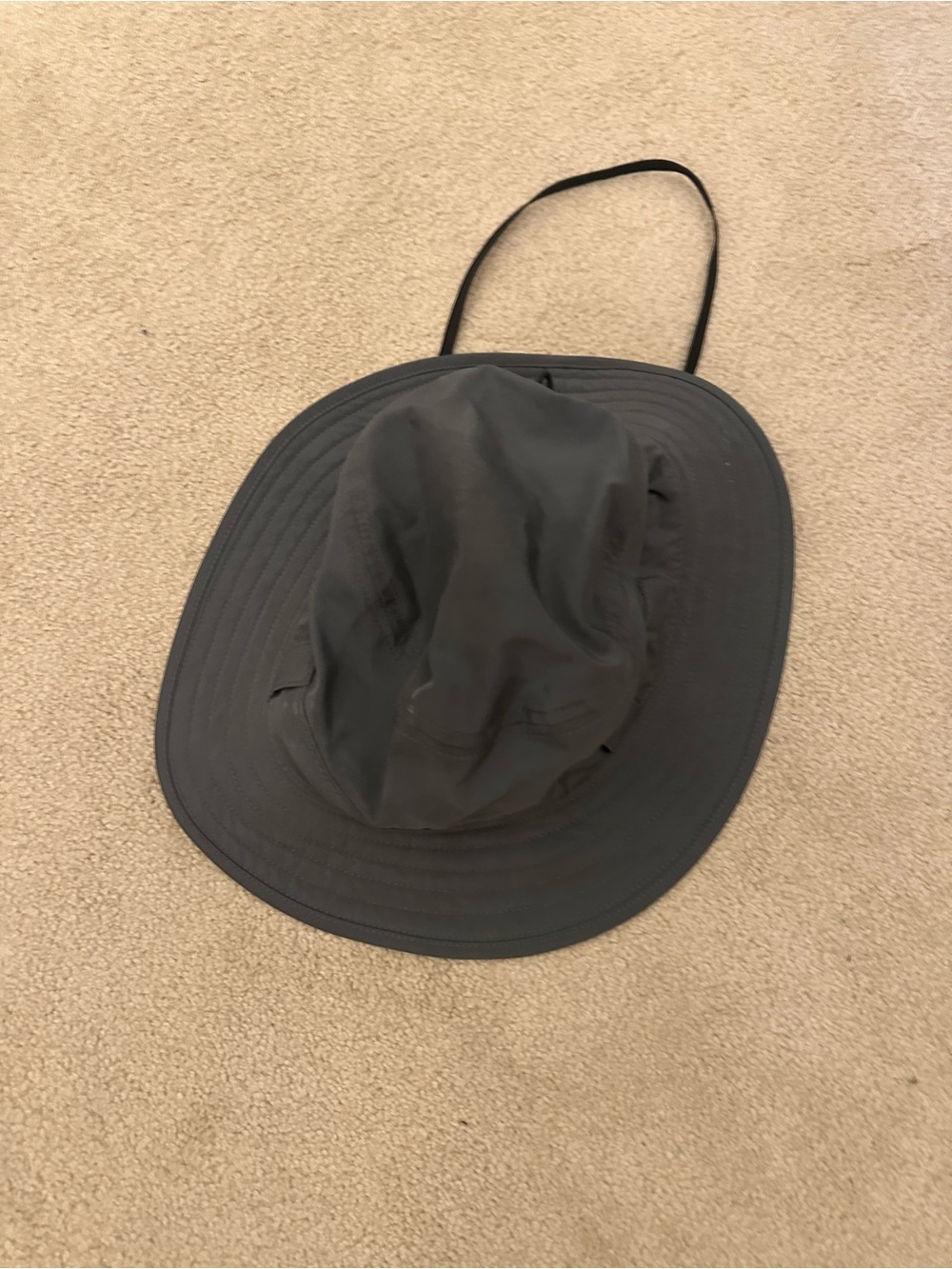 Solar Escape Men's Black Outdoor Boonie Hat with chin strap